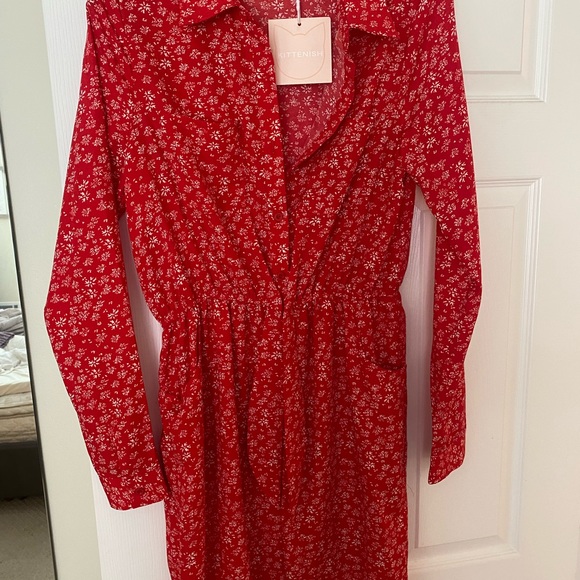 COPY - Red Kittenish Jumpsuit - Picture 5 of 6